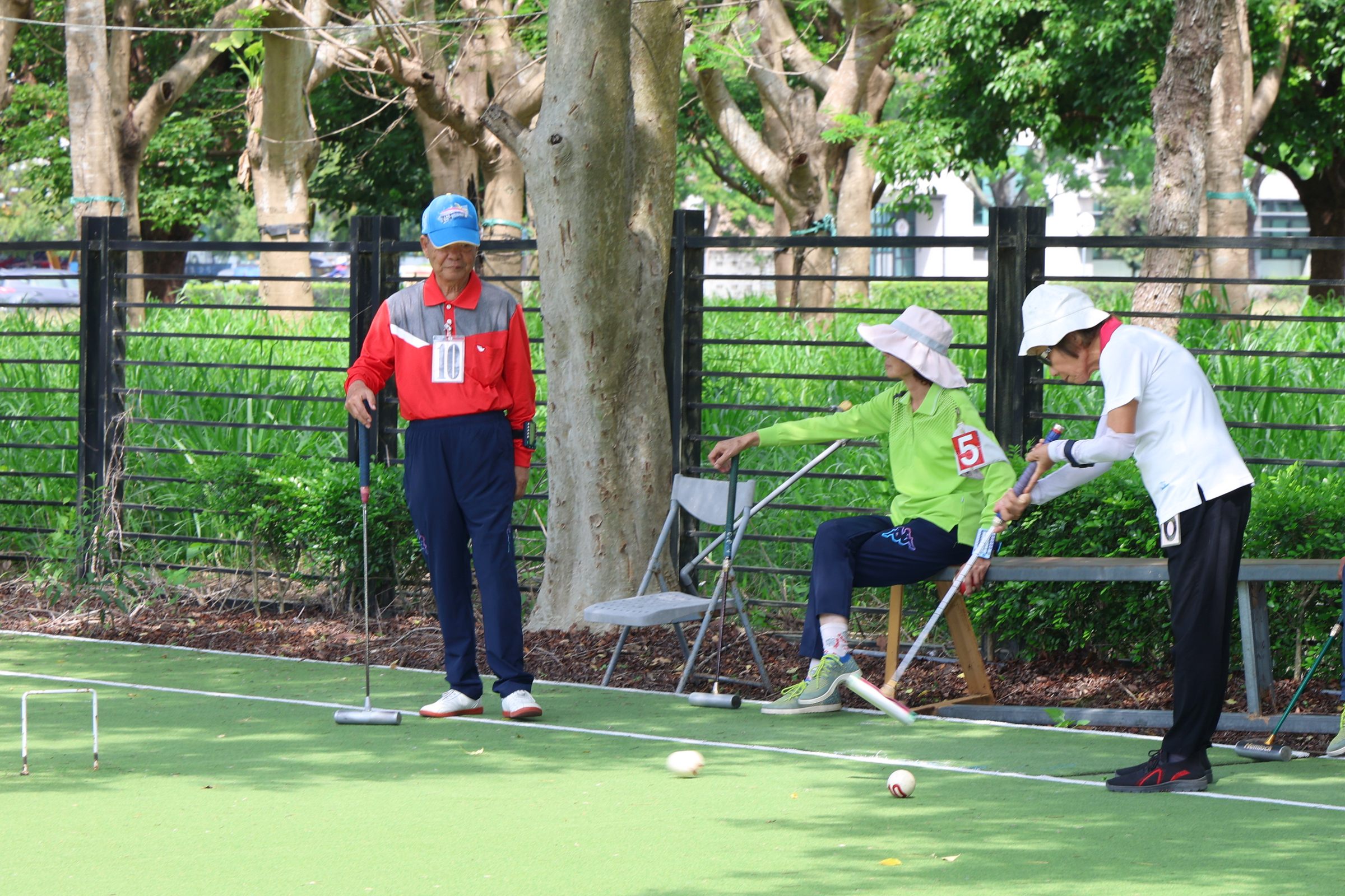 相關圖片6-竹山青溪協會公益盃門球邀請賽 許縣長鼓勵長輩以球會友