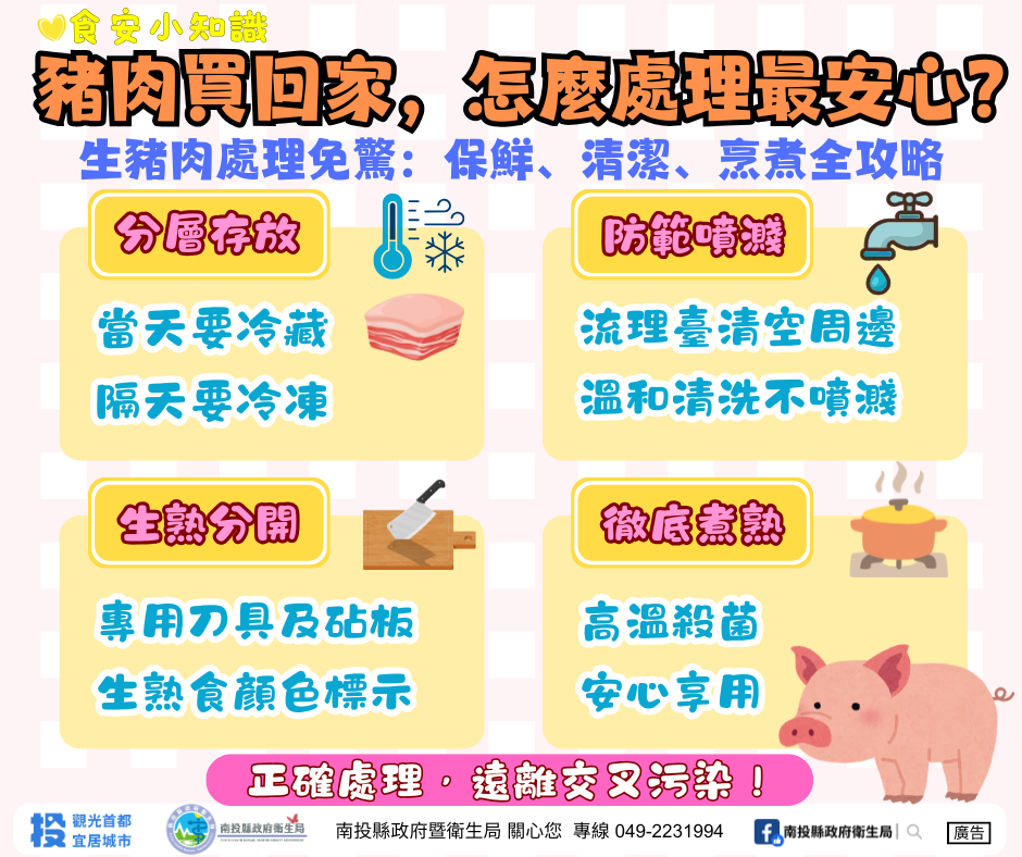 圖片-從市場到餐桌　南投縣衛生局守住肉品安全每一關