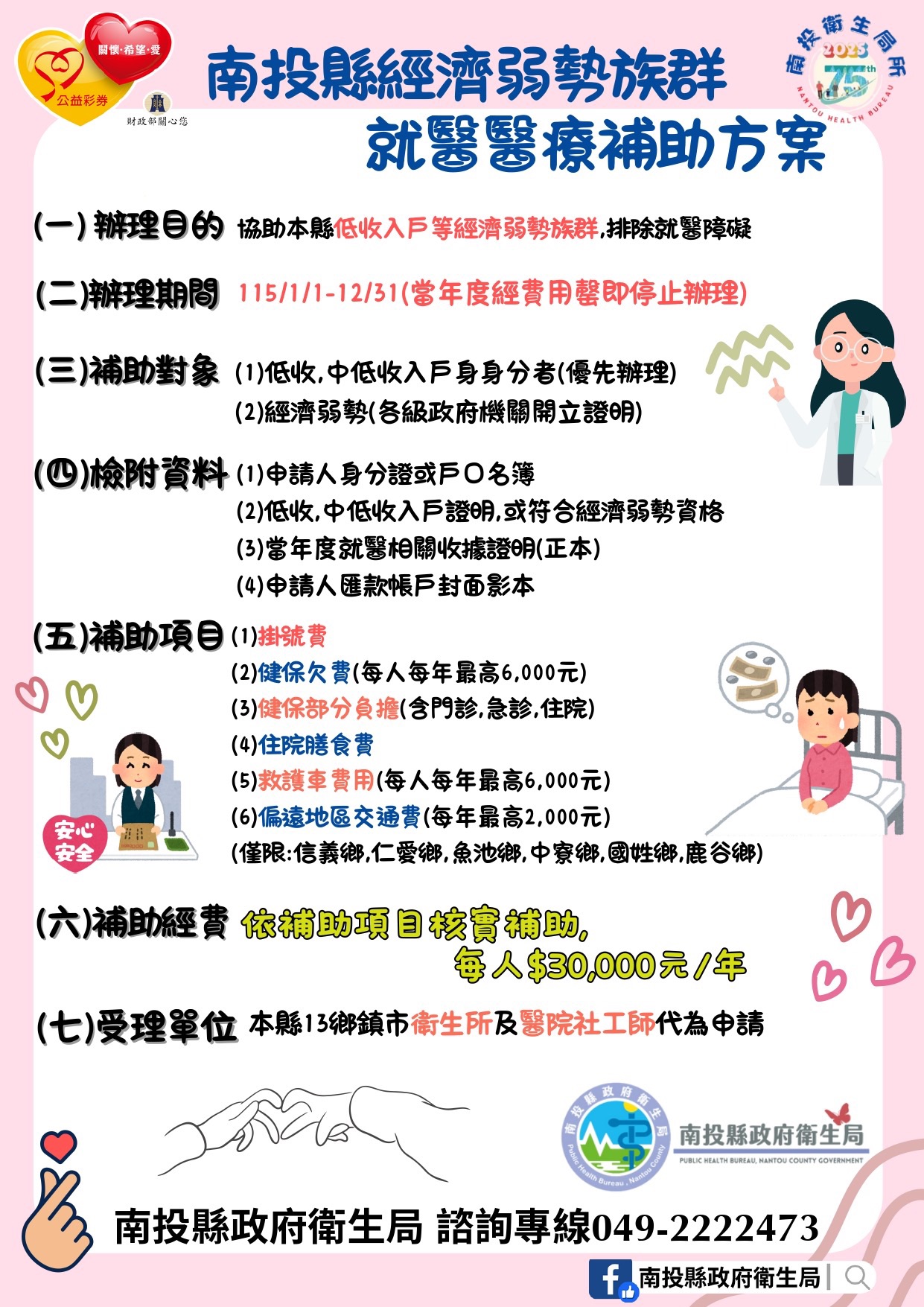 圖片-經濟弱勢就醫補助上路，減輕醫療負擔守護市民健康