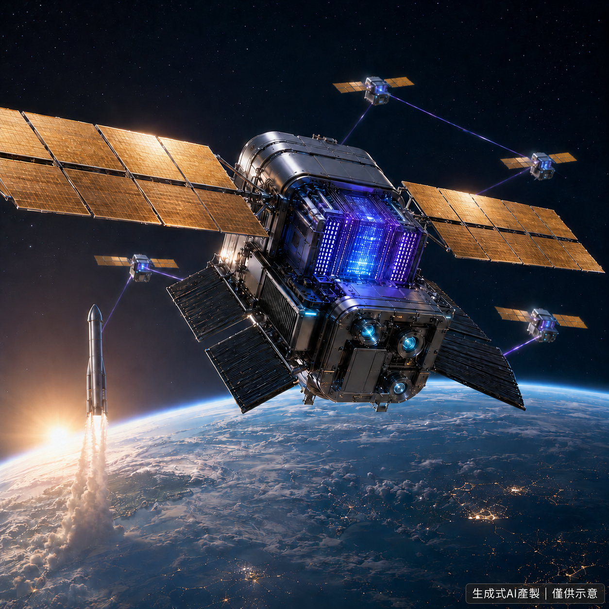 圖片-AI資料中心也要上太空？🚀 SpaceX想讓衛星直接做運算