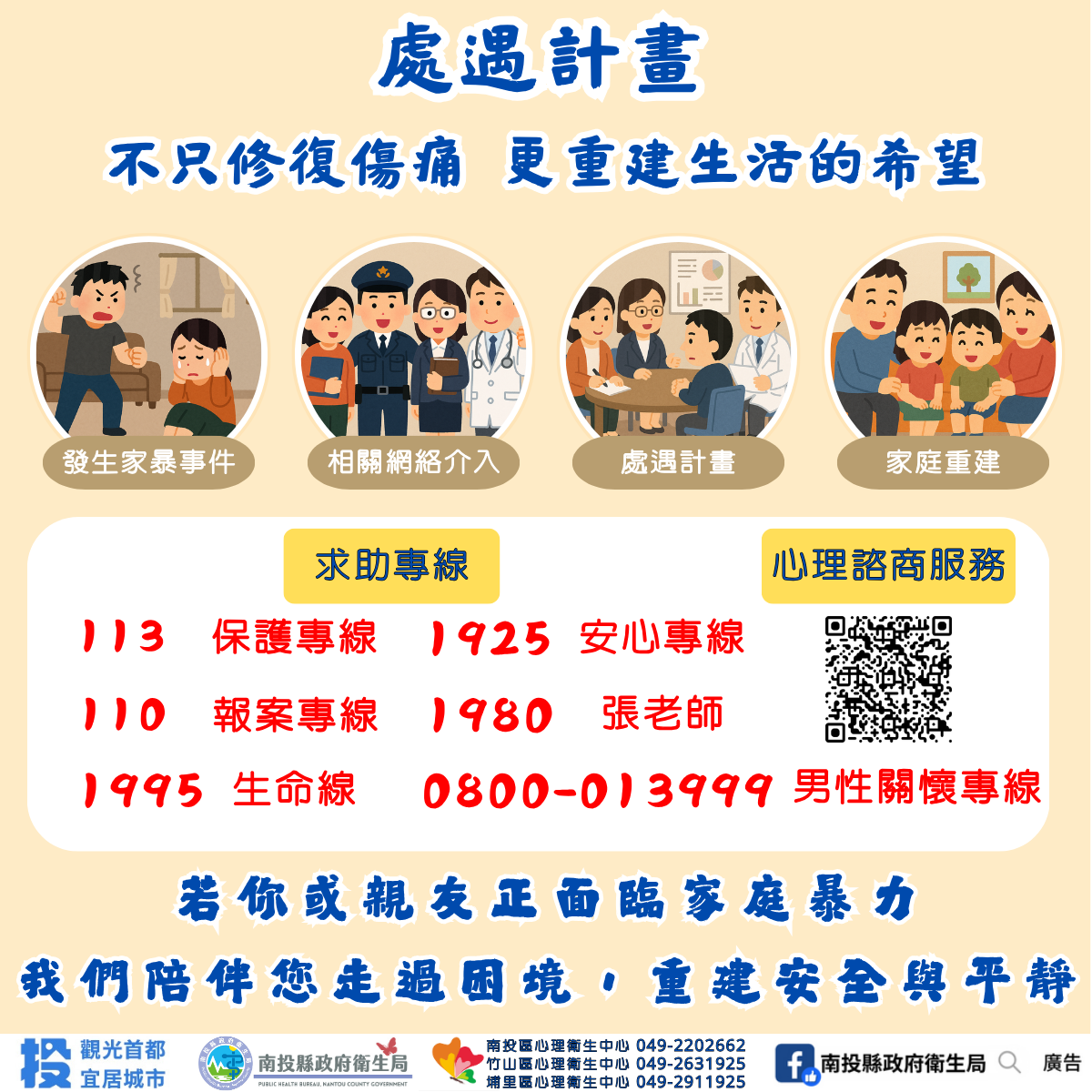 圖片-及早求助、專業處遇，走出暴力陰霾
