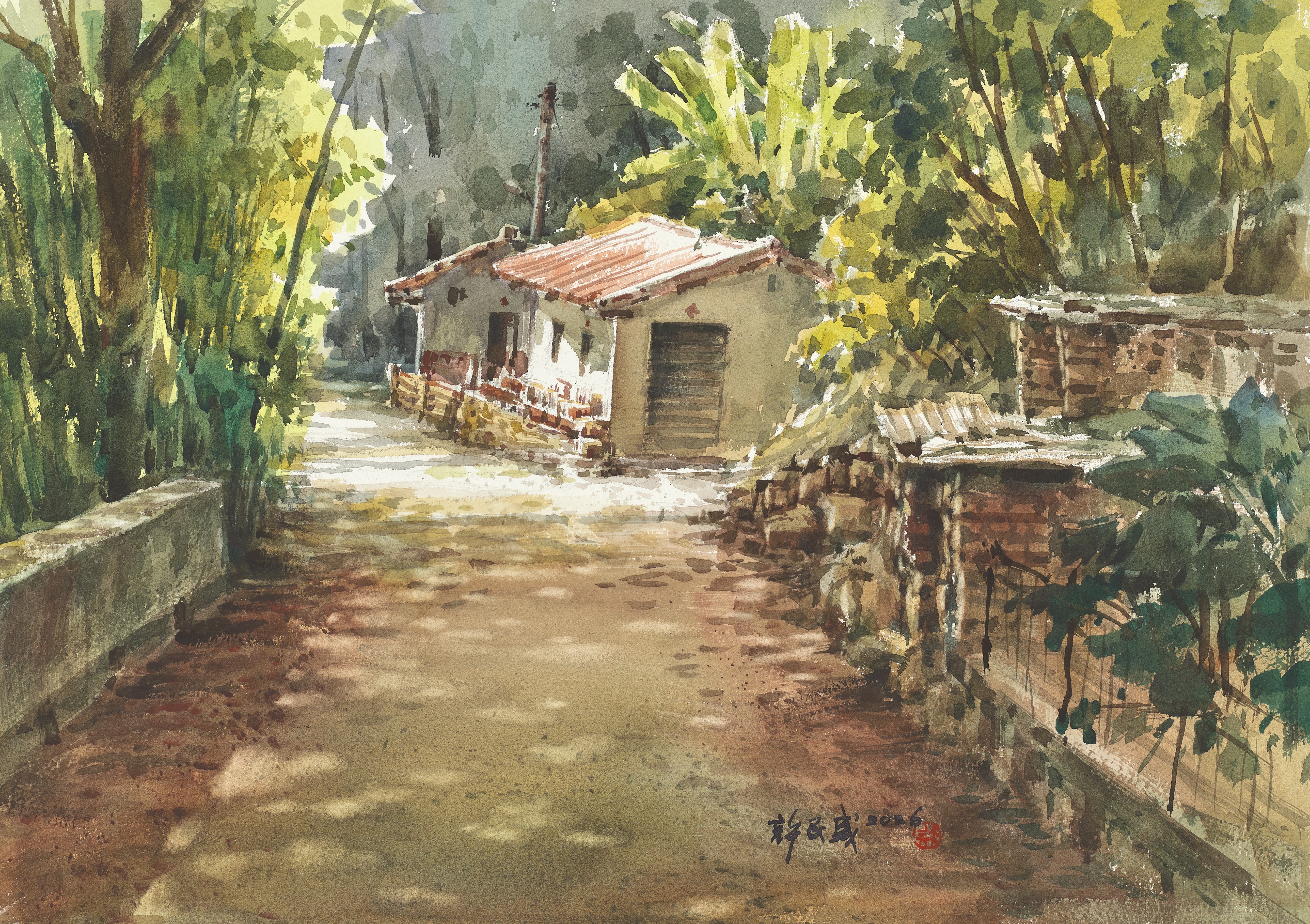鄉情藝道-許民盛水彩個展