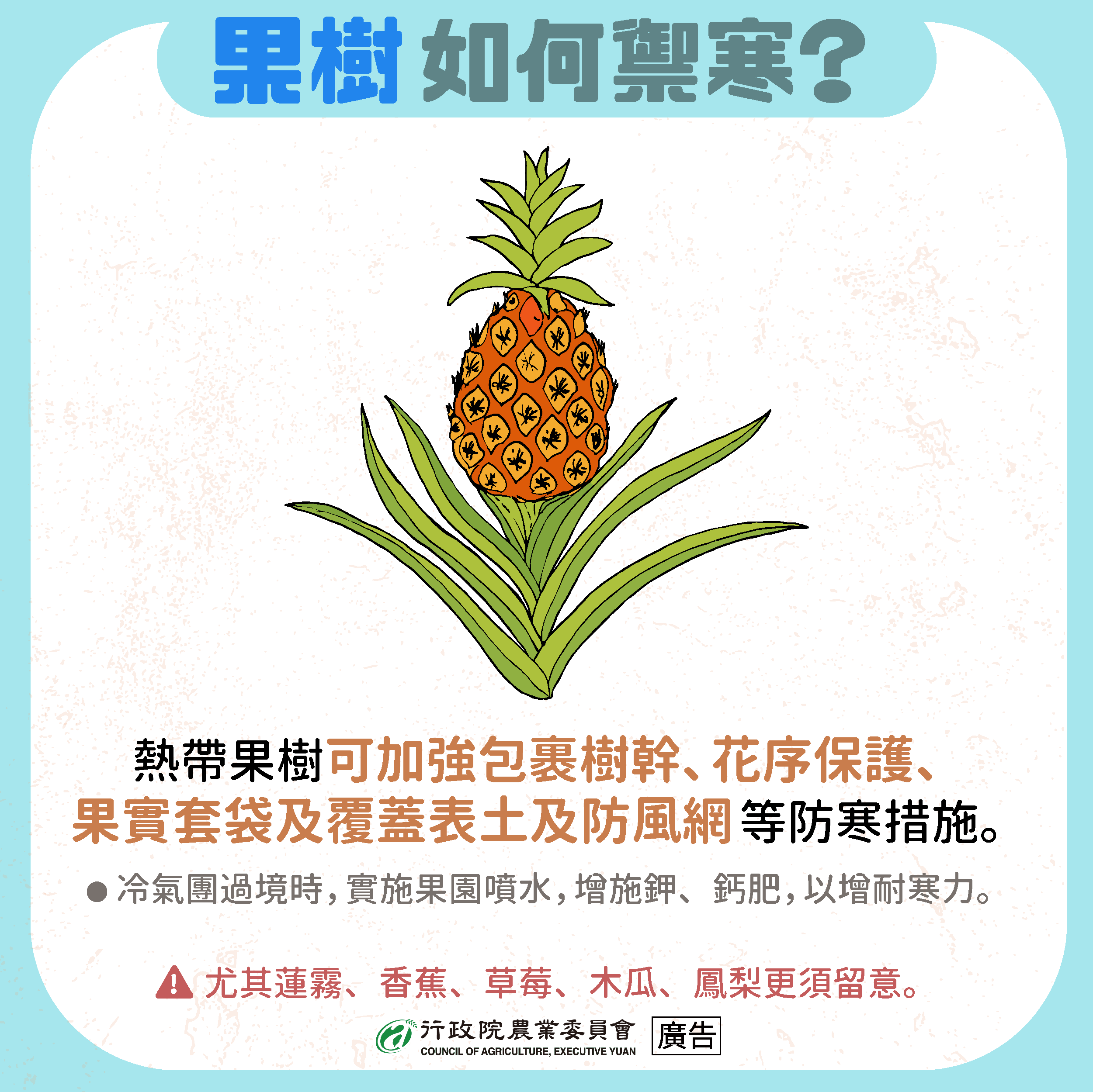 圖片-6日起強烈大陸冷氣團南下 縣府農業處籲請農友採取防範措施以減少損失