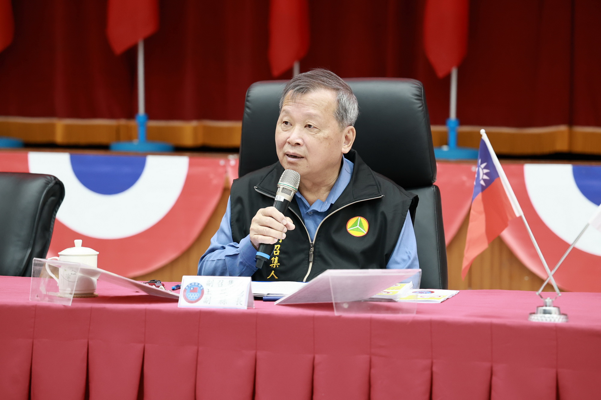 相關圖片1-縣府召開全民防衛動員戰綜災防三合一會報定期會