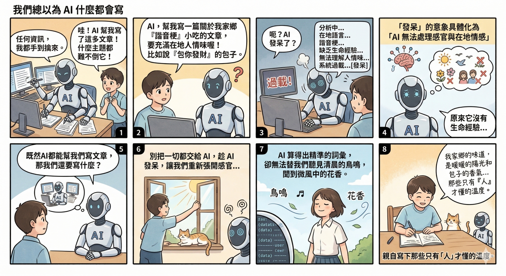 AI發呆中：請AI寫文章，那我們還要寫什麼？主題展