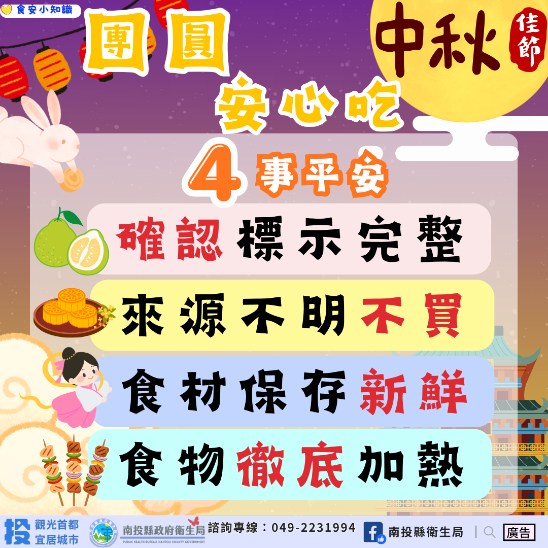 圖片-中秋食安提前把關　衛生局加強應景食品稽查