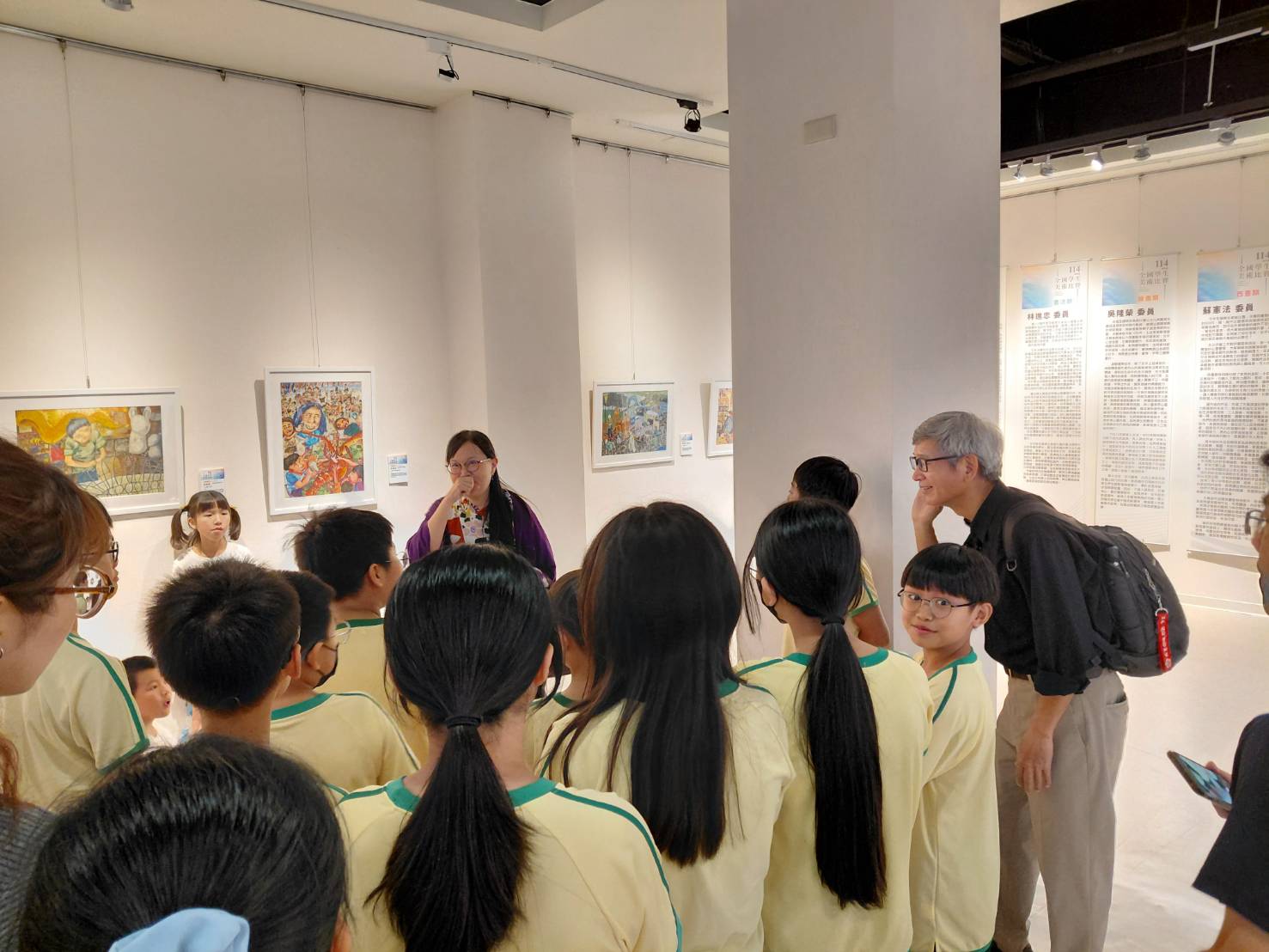 相關圖片4-「全國學生美術比賽優勝作品巡迴展-中區場」隆重開幕  優勝作品齊聚南投