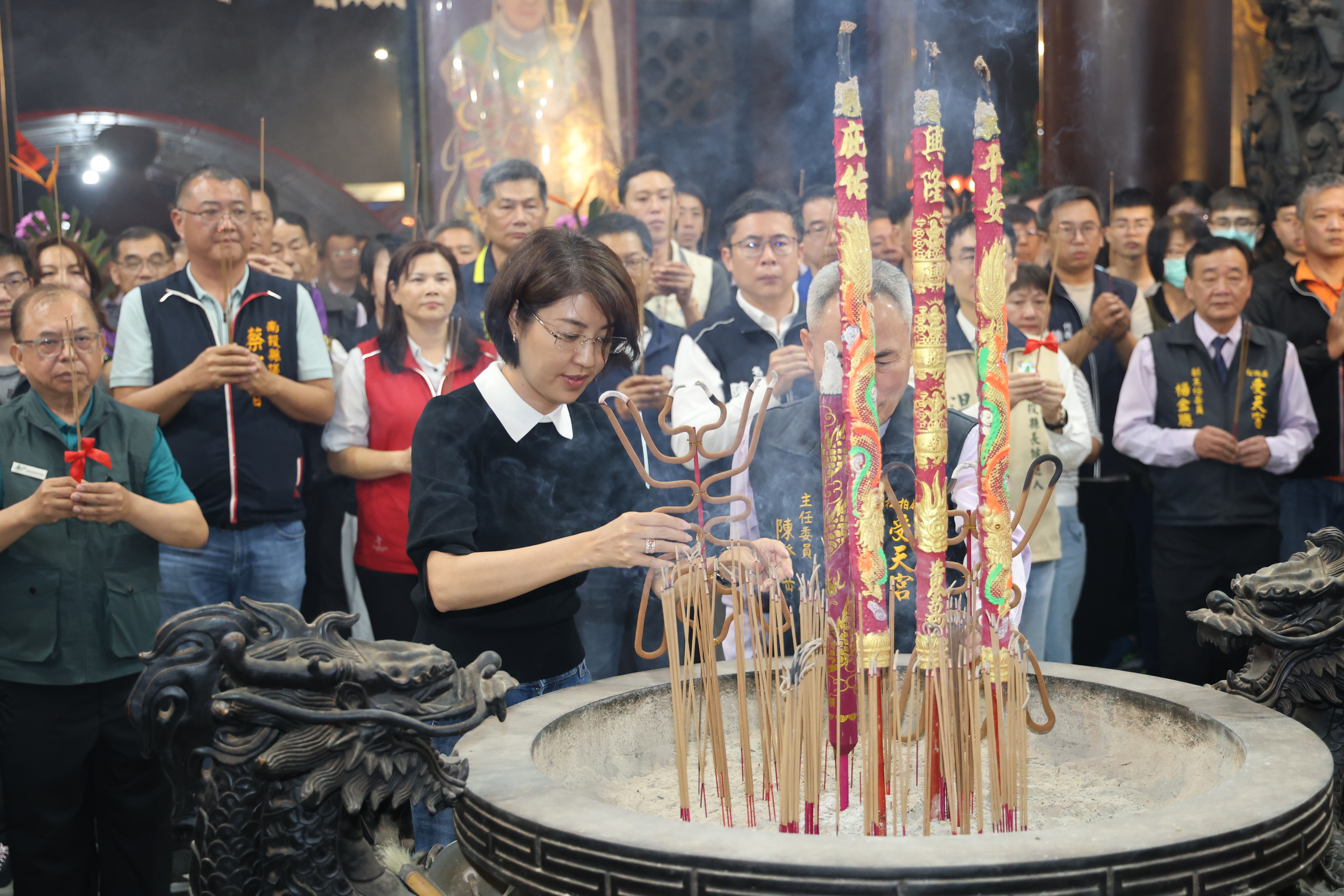 相關圖片1-歡慶玄天上帝聖誕 受天宮團拜大典許縣長主獻