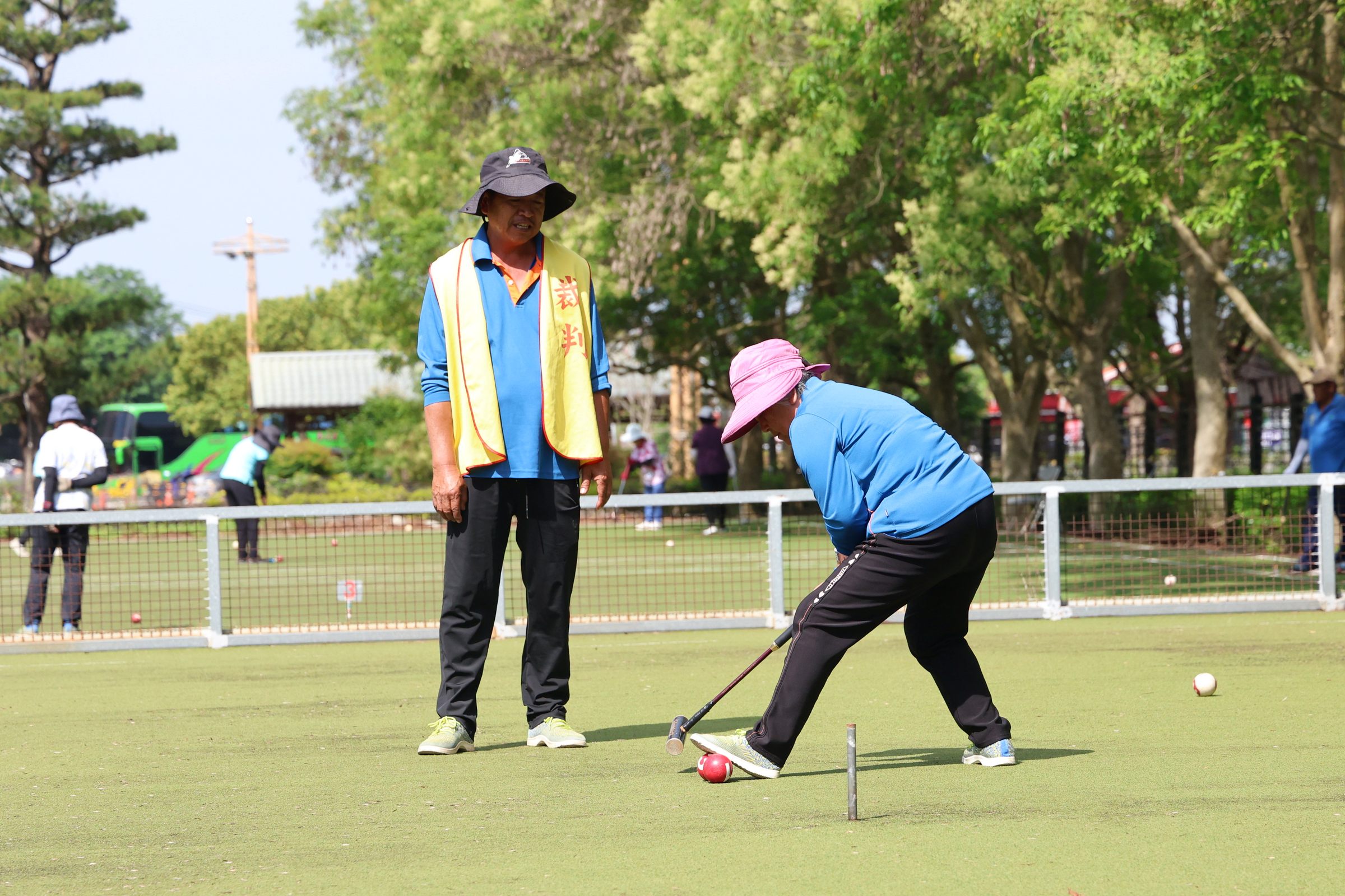 相關圖片7-竹山青溪協會公益盃門球邀請賽 許縣長鼓勵長輩以球會友