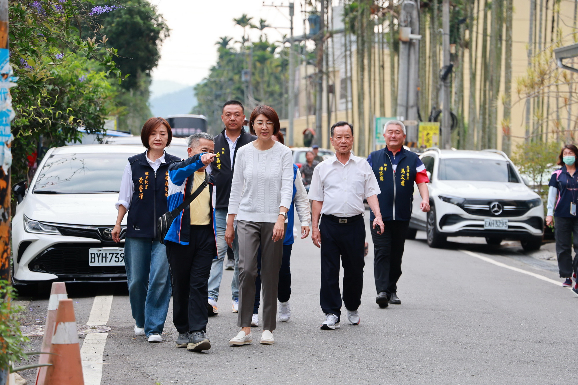 圖片-許縣長會勘埔里及魚池13件道路改善工程  提升在地鄉親出入安全與農產運輸便利性