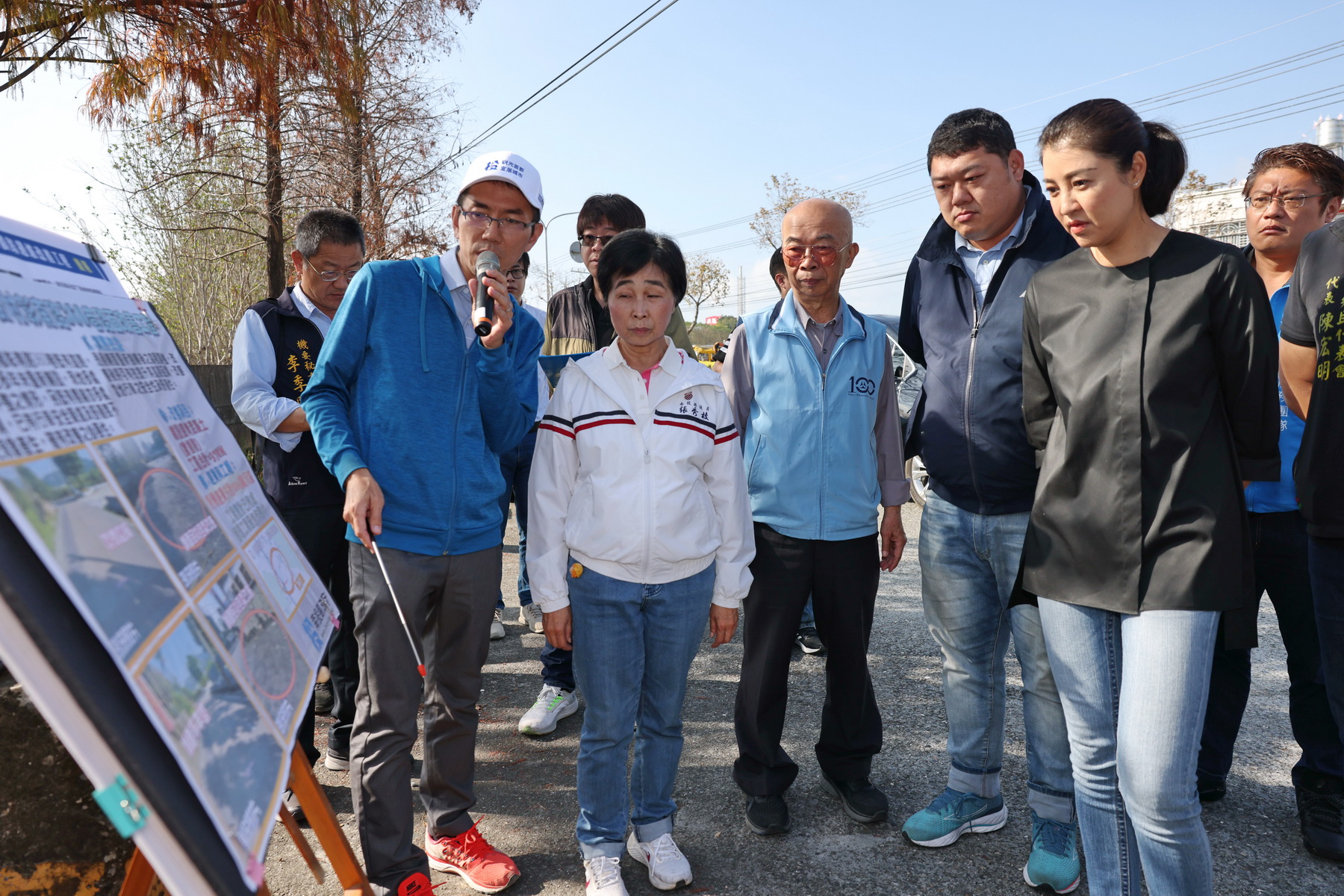 文章圖片-縣長會勘名間鄉道路　同意花費約860萬元施工改善