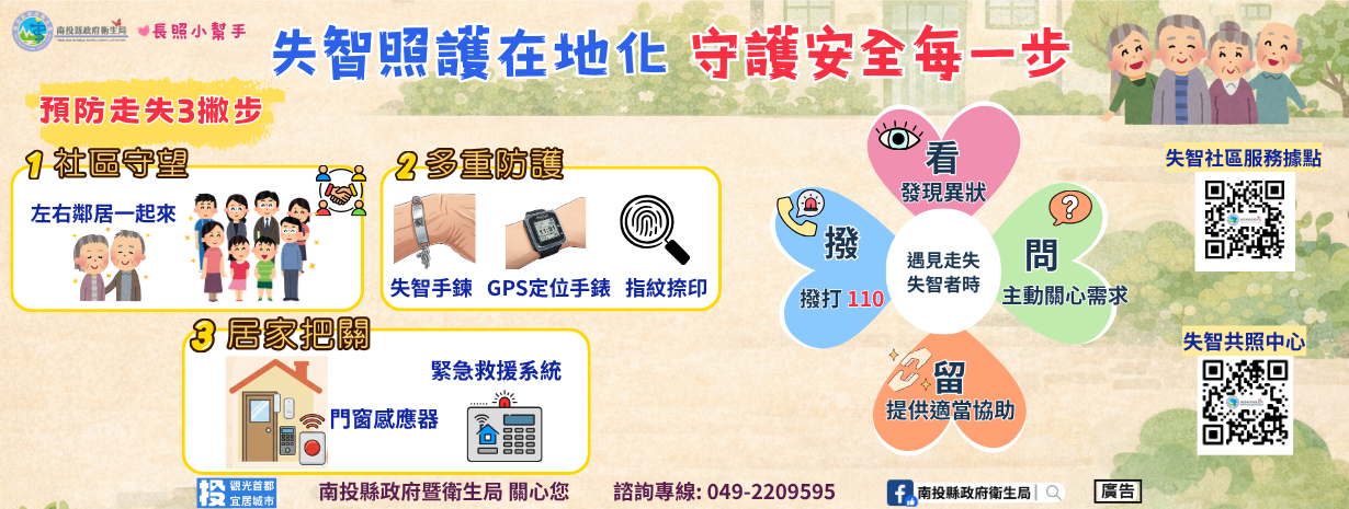 首頁輪播-失智照護在地化 守護安全每一步