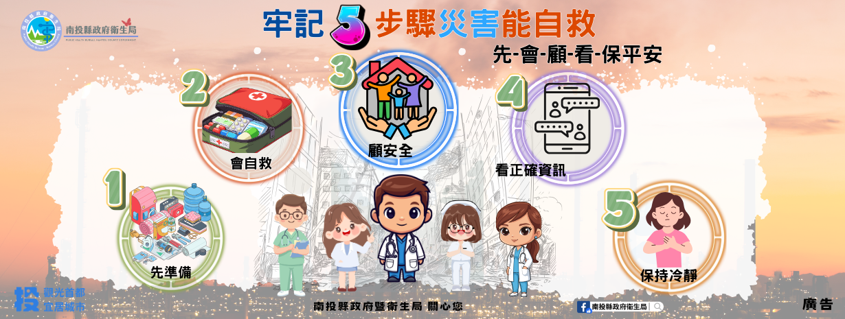 banner-牢記5步驟災害能自救