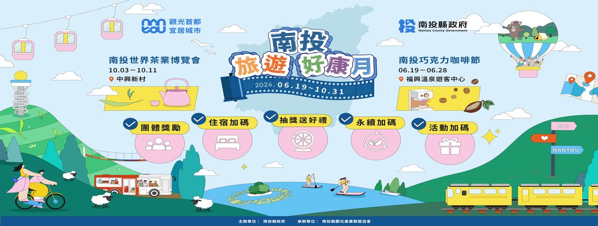 首頁輪播-南投旅遊好康月